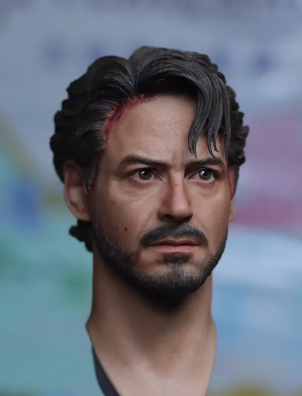 Pre-Sale Robert Downey Jr. IronMan 1/6 Scale Custom Painted Action Figure Head Sculpt