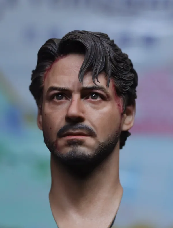 Pre-Sale Robert Downey Jr. IronMan 1/6 Scale Custom Painted Action Figure Head Sculpt