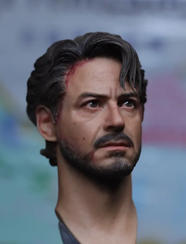 Pre-Sale Robert Downey Jr. IronMan 1/6 Scale Custom Painted Action Figure Head Sculpt