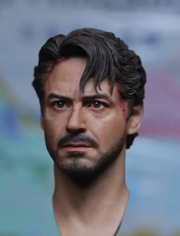 Pre-Sale Robert Downey Jr. IronMan 1/6 Scale Custom Painted Action Figure Head Sculpt