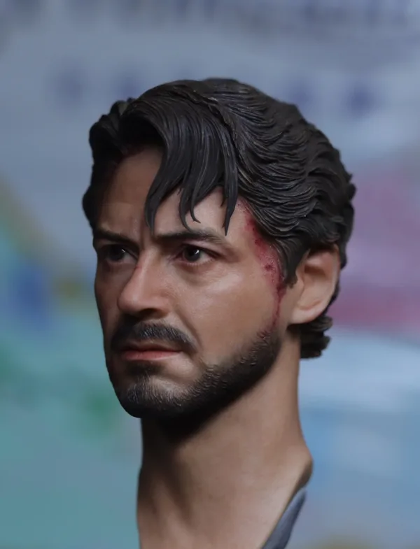 Pre-Sale Robert Downey Jr. IronMan 1/6 Scale Custom Painted Action Figure Head Sculpt
