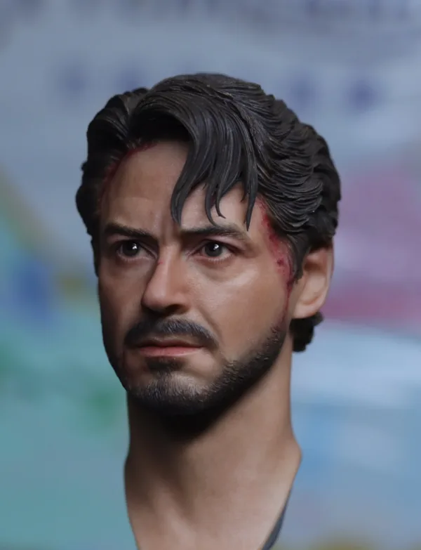 Pre-Sale Robert Downey Jr. IronMan 1/6 Scale Custom Painted Action Figure Head Sculpt