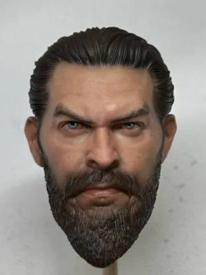 Pre-Sale Jason Momoa 1/6 Scale Hand-Painted Head Sculpture