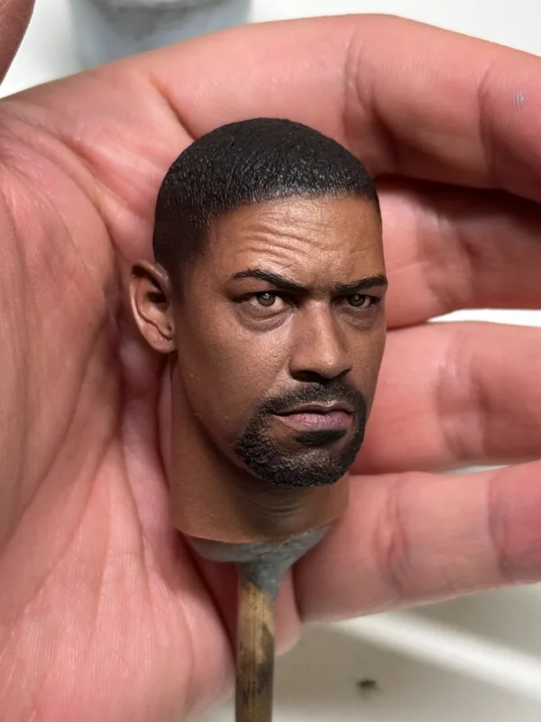 Pre-Sale Denzel Washington 1/6 Scale Hand-Painted Head Sculpture
