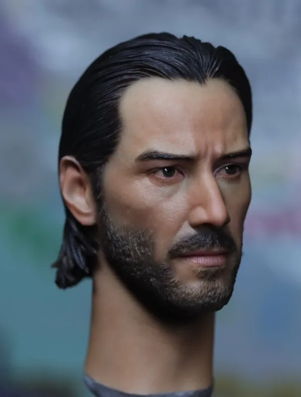 Pre-Sale Keanu Reeves 1/6 Scale Hand-Painted Head Sculpture
