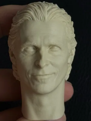 Christian Bale Batman - 1/6 Scale Unpainted Action Figure Head Sculpt