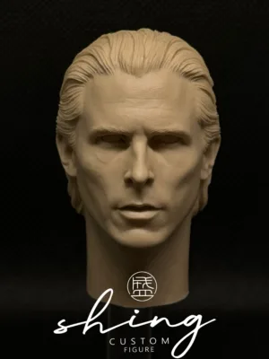 Christian Bale Batman - 1/6 Scale Unpainted Action Figure Head Sculpt