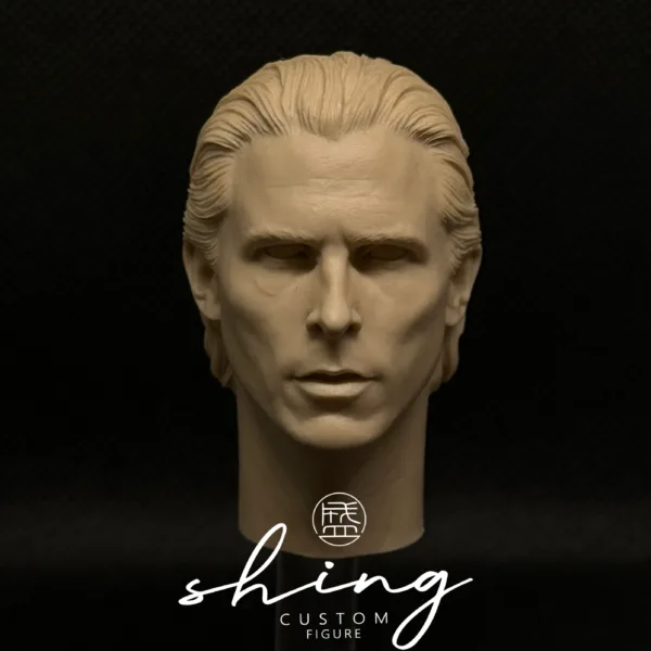 Christian Bale Batman - 1/6 Scale Unpainted Action Figure Head Sculpt