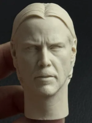 Keanu Reeves - 1/6 Scale Unpainted Action Figure Head Sculpt