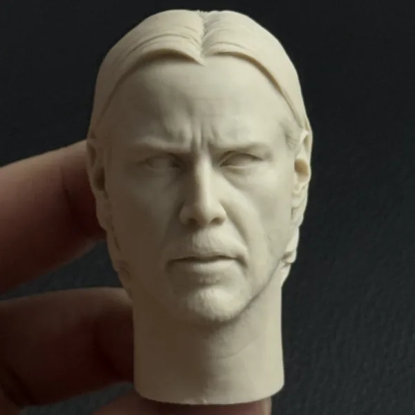 Keanu Reeves - 1/6 Scale Unpainted Action Figure Head Sculpt