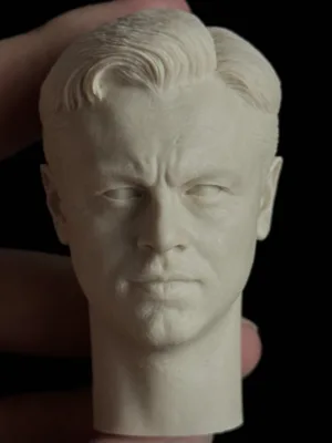 Leonardo DiCaprio - 1/6 Scale Unpainted Action Figure Head Sculpt