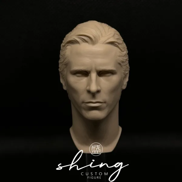 Christian Bale Batman - 1/6 Scale Unpainted Action Figure Head Sculpt