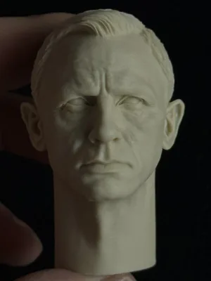 Daniel Craig James Bond - 1/6 Scale Unpainted Action Figure Head Sculpt