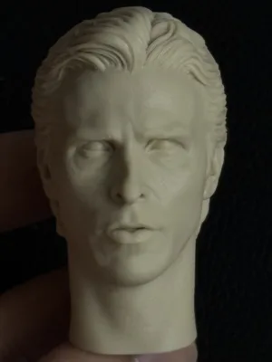 Christian Bale Batman - 1/6 Scale Unpainted Action Figure Head Sculpt