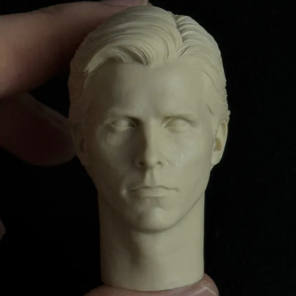 Christian Bale Batman - 1/6 Scale Unpainted Action Figure Head Sculpt