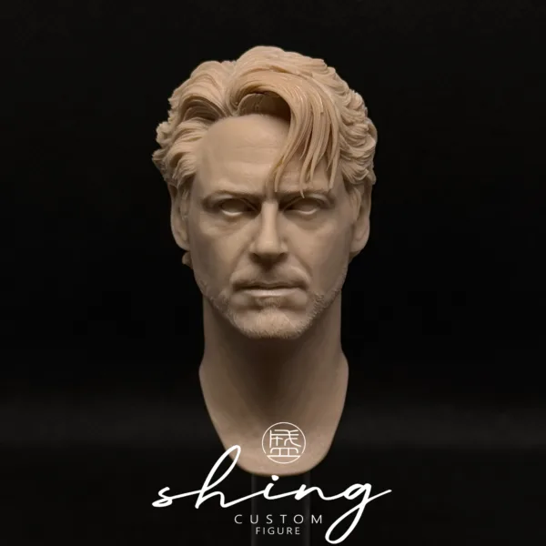 Tony Stark Ironman - 1/6 Scale Unpainted Action Figure Head Sculpt
