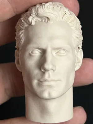 Henry Cavill Superman - 1/6 Scale Unpainted Action Figure Head Sculpt