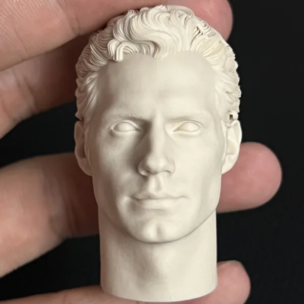 Henry Cavill Superman - 1/6 Scale Unpainted Action Figure Head Sculpt