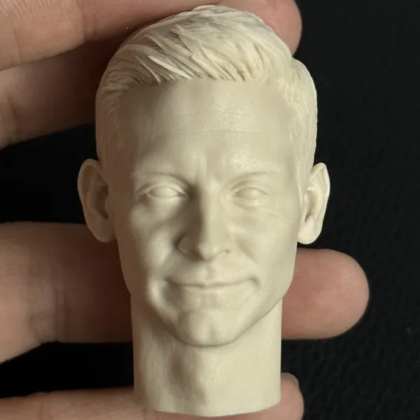Tobey Maguire SpiderMan - 1/6 Scale Unpainted Action Figure Head Sculpt