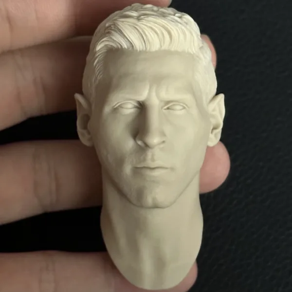 Lionel Messi - 1/6 Scale Unpainted Action Figure Head Sculpt