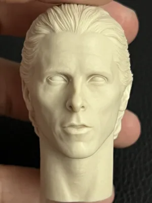 Christian Bale Batman - 1/6 Scale Unpainted Action Figure Head Sculpt