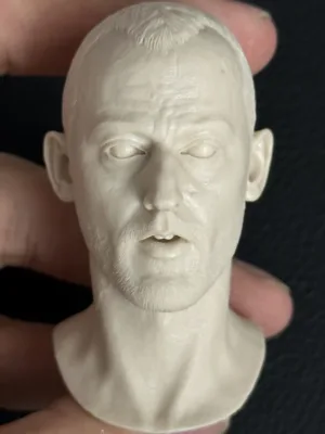 Jean Reno - 1/6 Scale Unpainted Action Figure Head Sculpt
