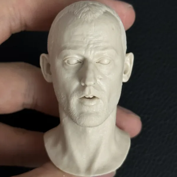 Jean Reno - 1/6 Scale Unpainted Action Figure Head Sculpt