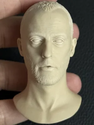 Jean Reno - 1/6 Scale Unpainted Action Figure Head Sculpt