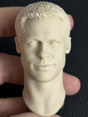 Brad Pitt - 1/6 Scale Unpainted Action Figure Head Sculpt