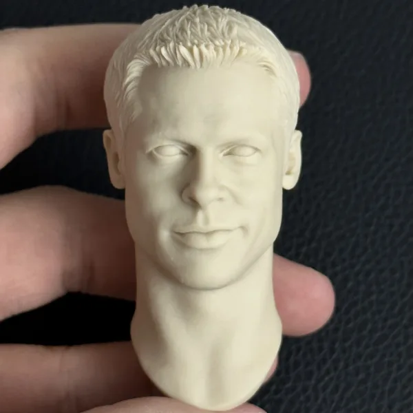 Brad Pitt - 1/6 Scale Unpainted Action Figure Head Sculpt