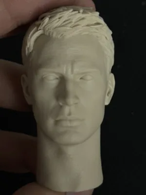 Chris Evans - 1/6 Scale Unpainted Action Figure Head Sculpt