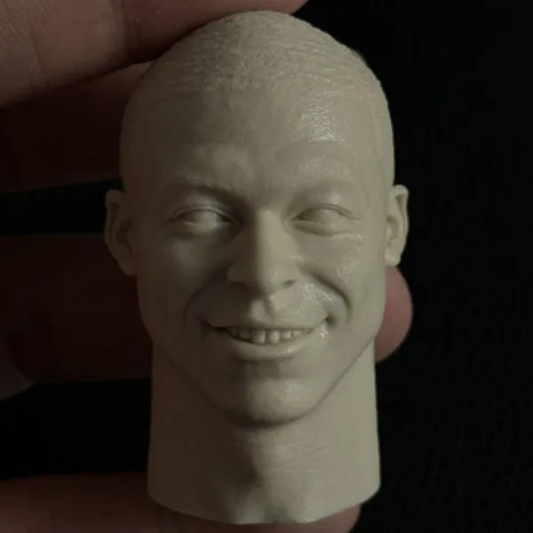 Kylian Mbappé - 1/6 Scale Unpainted Action Figure Head Sculpt