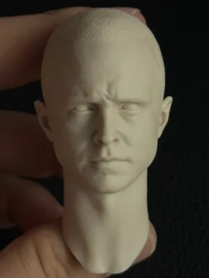 Aaron Paul - 1/6 Scale Unpainted Action Figure Head Sculpt