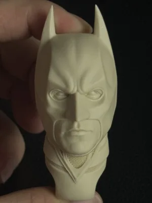 Christian Bale Batman - 1/6 Scale Unpainted Action Figure Head Sculpt