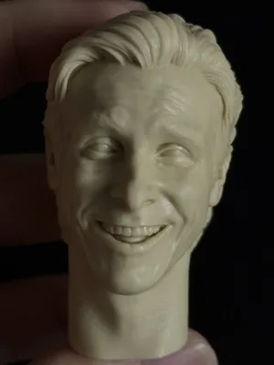 Christian Bale - 1/6 Scale Unpainted Action Figure Head Sculpt