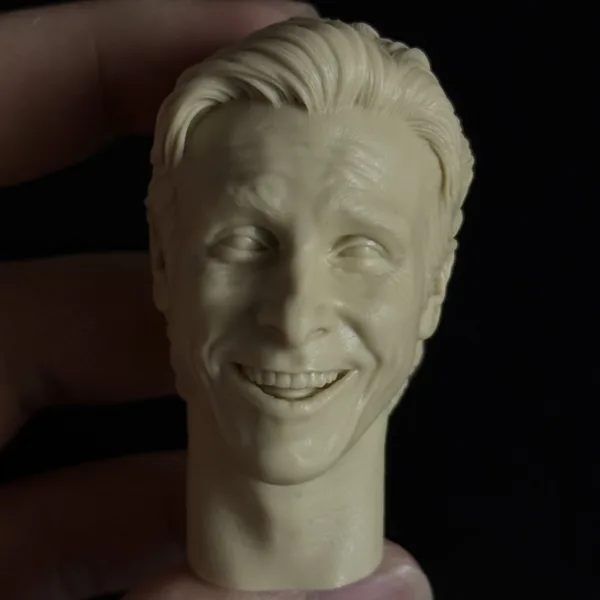 Christian Bale - 1/6 Scale Unpainted Action Figure Head Sculpt