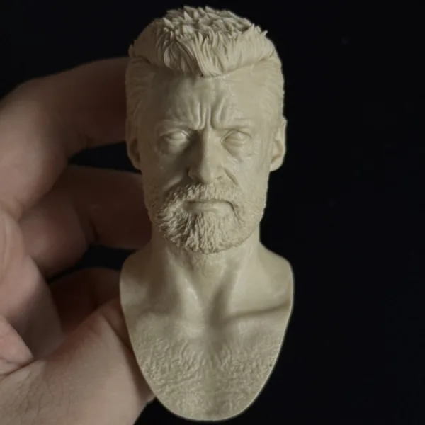Old Wolverine - 1/6 Scale Unpainted Action Figure Head Sculpt