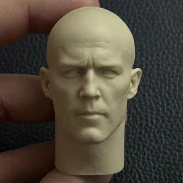 Jason Statham - 1/6 Scale Unpainted Action Figure Head Sculpt