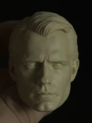 Henry Cavill Superman - 1/6 Scale Unpainted Action Figure Head Sculpt