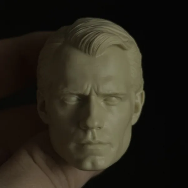 Henry Cavill Superman - 1/6 Scale Unpainted Action Figure Head Sculpt