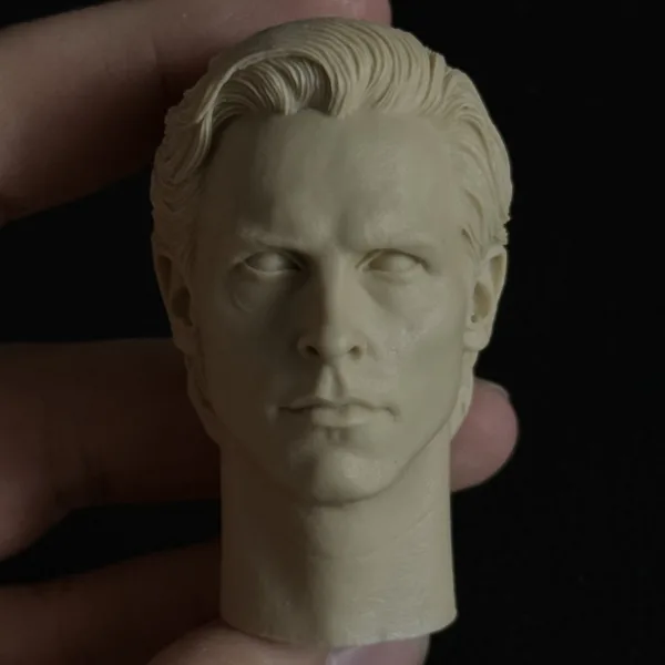 Christian Bale Batman - 1/6 Scale Unpainted Action Figure Head Sculpt