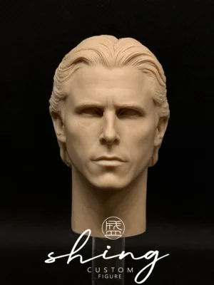 Christian Bale Batman - 1/6 Scale Unpainted Action Figure Head Sculpt