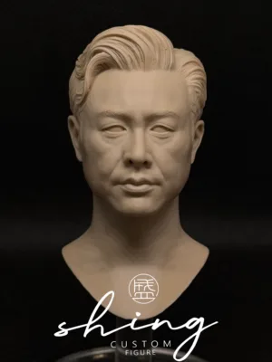 张颂文 Zhang Songwen - 1/6 Scale Unpainted Action Figure Head Sculpt