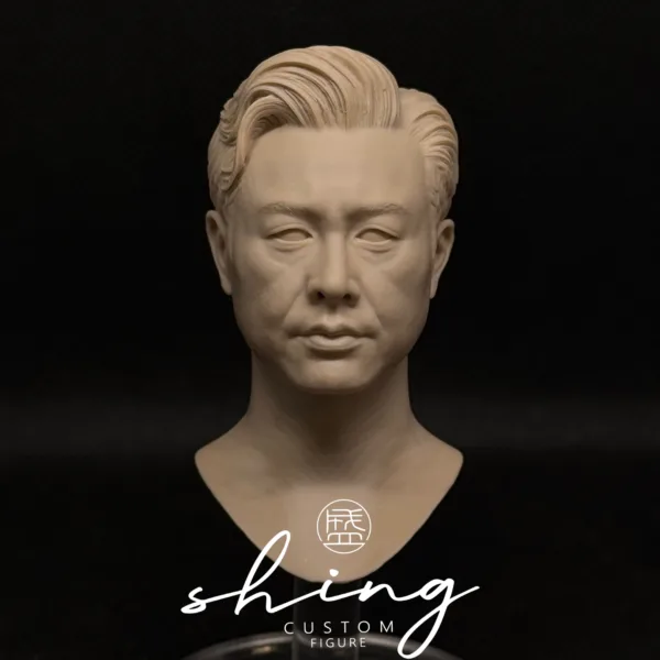 张颂文 Zhang Songwen - 1/6 Scale Unpainted Action Figure Head Sculpt