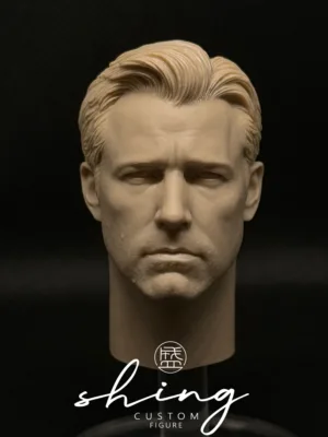 Ben Affleck Batman - 1/6 Scale Unpainted Action Figure Head Sculpt