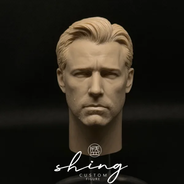 Ben Affleck Batman - 1/6 Scale Unpainted Action Figure Head Sculpt
