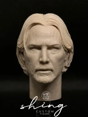 Keanu Reeves - 1/6 Scale Unpainted Action Figure Head Sculpt