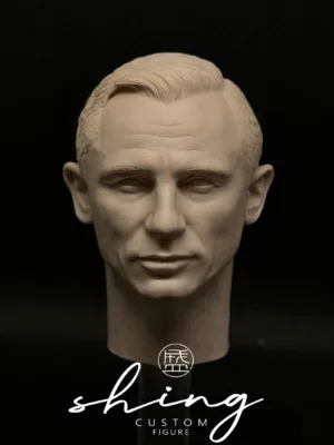 Daniel Craig James Bond - 1/6 Scale Unpainted Action Figure Head Sculpt