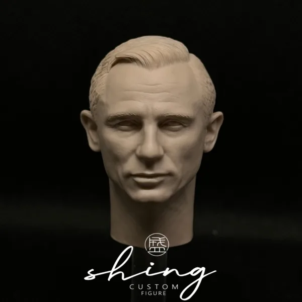 Daniel Craig James Bond - 1/6 Scale Unpainted Action Figure Head Sculpt