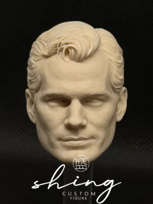 Henry Cavill Superman - 1/6 Scale Unpainted Action Figure Head Sculpt